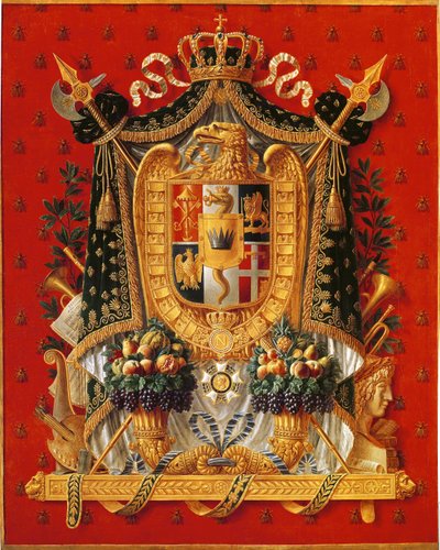 Escudo de armas de Italia, diseño para un tapiz, 1808 de Louis Saint Ange Desmaisons